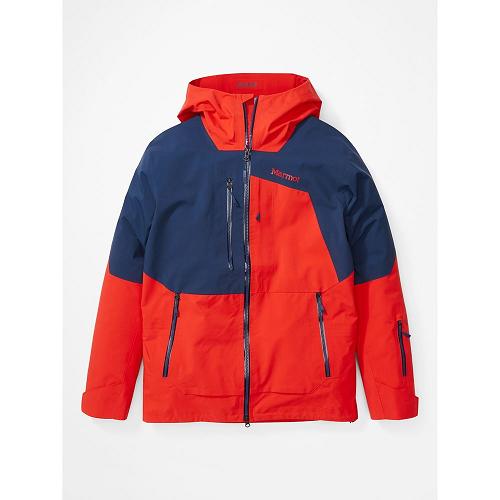 Marmot Ski Jacket Red NZ - Smokes Run Jackets Mens NZ6219708